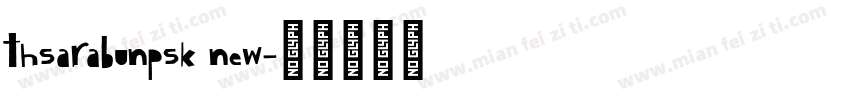 thsarabunpsk new字体转换